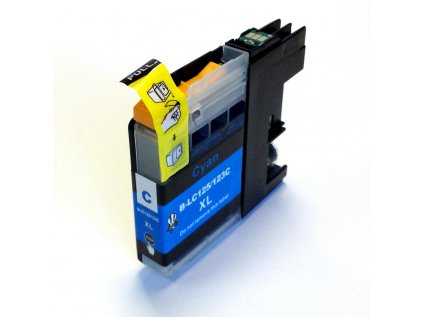 Brother LC-123C - kompatibilní cartridge modrá s novým čipem