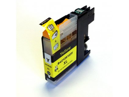 Brother LC-123Y - kompatibilní cartridge žlutá s novým čipem