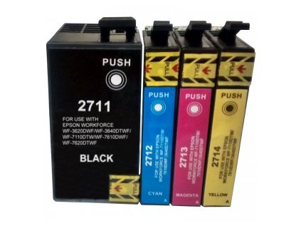 Epson T2711, T2712, T2713, T2714 - kompatibilní sada cartridge 27XL