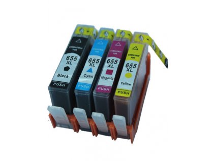 HP CZ109A + CZ110A + CZ111A + CZ112A - kompatibilní sada cartridge s hp 655 všechny barvy