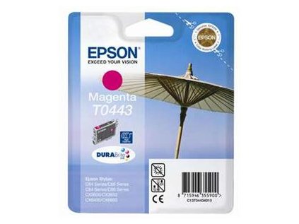 EPSON magenta C64/C66/C84/C86/CX3650/CX6400 HiCap T0443 DURABrite originální