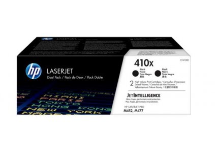 HP 410X tisková kazeta černá velká,CF410XD -2 pack originální