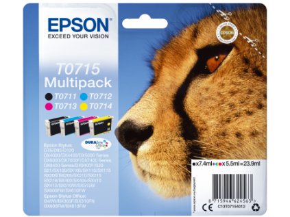 Epson Multipack 4-colours T0715 DURABrite UltraInk originální