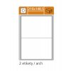 Samolepící etikety pro laserový a inkoustový tisk 210 x 148,5 mm