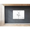 Bílá bezrámová magnetická tabule Qboard 180 x 117 cm