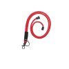 šňůrka na jmenovky s bezp. pojistkou, karabinka, 5 mm x 46 cm, červená - 10 ks