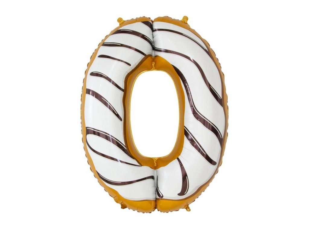 Fóliová číslice - donut 0 - 78cm