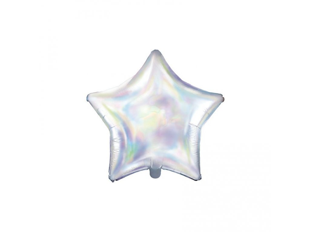 Fóliový balónek hvězda holografická