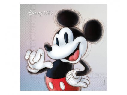 Papírové ubrousky Mickey mouse 100 let