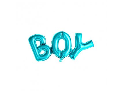 Fóliový balónkový nápis BOY modrý