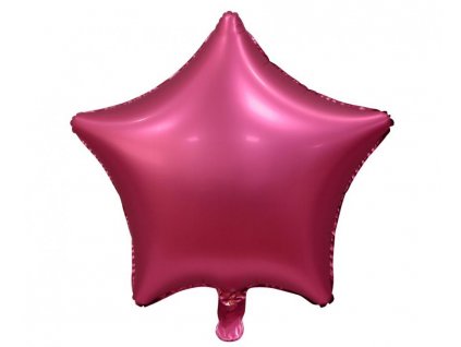 Fóliový balónek hvězda vínová