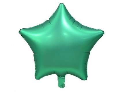Fóliový balónek hvězda zelená