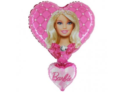 Fóliový balónek Barbie srdce velké