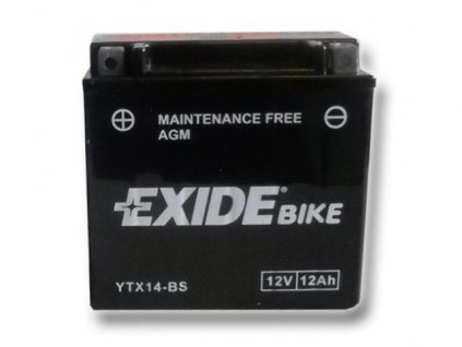 Baterie gelová Exide YTX14-BS Kawasaki Brute Force 650/750