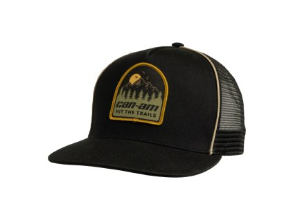 Kšiltovka Can-Am Flat Cap Hit The Trail-černá