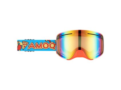 Brýle AMOQ Vision Vent+ Pizza na sněžný skútr-sklo červené