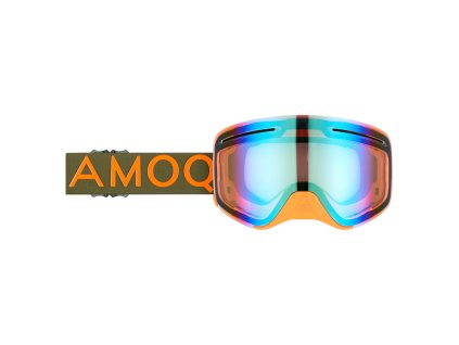 Brýle AMOQ Vision Vent+ Military na sněžný skútr-sklo zlaté