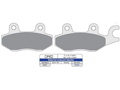 Brzdové destičky na Yamaha YFZ450 2004-2013