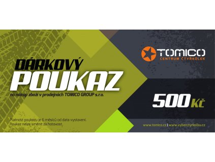 Tomico Darkovy poukaz 500 1