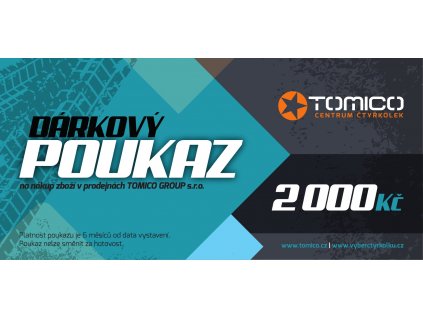 Tomico Darkovy poukaz 2000 1