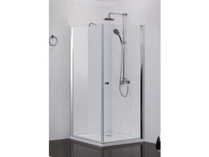 54803 sanotechnik elegance ctvercovy sprchovy kout sirka 80cm oteviraci dvere pevna cast cire sklo n1580