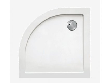 Sanotechnik sprchová vanička, SMC tvrzený polymer, čtvrtkruh, 80cm, SC8080R (Nožičky S nožičkami (8ks))