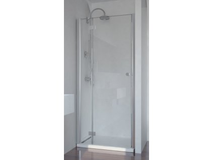 Sanotechnik Smartflex sprchové dveře, šířka 80cm, otevírací s pevnou částí + nástěnný profil (Šírka nástenného profilu Šírka nástenného profilu 3,4 - 4,5 cm, Umiestnenie dverí Pravé dvere)