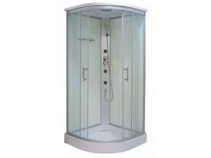 Sanotechnik QuickLine Tango, sprchový box čtvrtkruh 90x90x215cm, CL03