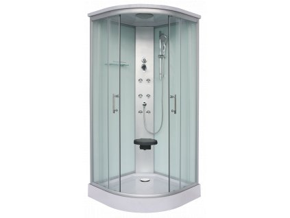 56492 sanotechnik quickline rumba sprchovy box ctvrtkruh 90x90x215cm cl88
