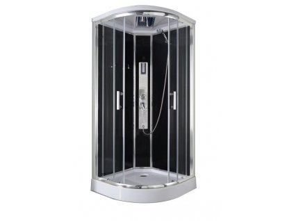 56519 sanotechnik quickline trend sprchovy box ctvrtkruh 90x90x210cm cl70