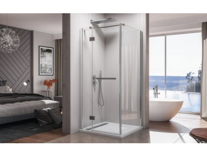 56942 aquatek crystal a3 ctvercovy sprchovy kout sirka 90cm oteviraci dvere