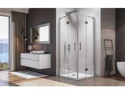 56945 aquatek crystal a4 ctvercovy sprchovy kout sirka 90cm oteviraci dvere
