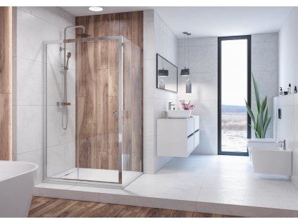Aquatek Holiday R23, obdélníkový sprchový kout, 120x80cm, posuvné dveře (Farba skla Sklo číre)