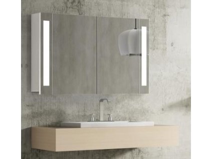 Hapa Design Venedig zrcadlová skříňka 100cm, bílá, s LED osvětlením