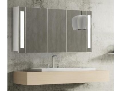 Hapa Design Venedig zrcadlová skříňka 120cm, bílá, s LED osvětlením