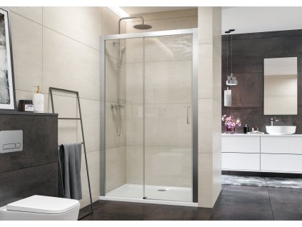 Aquatek Dynamic B2 115, sprchové dveře, šířka 115cm, posuvné (Farba skla Sklo číre, Umiestnenie dverí Ľavé dvere)