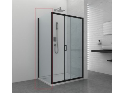 60239 1 sanotechnik soho elite black obdelnikovy sprchovy kout 100x80cm posuvne dvere fix