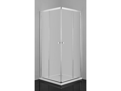 14846 Sanotechnik čtvercový sprchový kout s vaničkou šířka 80cm posuvné dveře