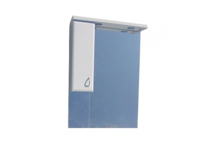 51362 sanotechnik sanremo lux 85 zrkadlo 81cm s halogenovym osvetlenim a jednou skrinkou