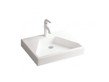 51854 Sanotechnik umyvadlo na desku keramické 60x10 5x45 cm