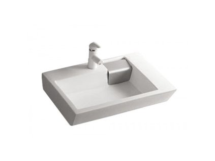 51860 Sanotechnik umyvadlo na desku designové keramické 64 5 x 16 x 44 cm