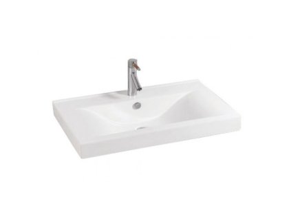51866 Sanotechnik umyvadlo na desku keramické 70x19x48 cm