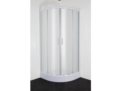 51947 sanotechnik sanodusch stvrtkruhovy sprchovy kut sirka 80cm posuvne dvere biely cire sklo