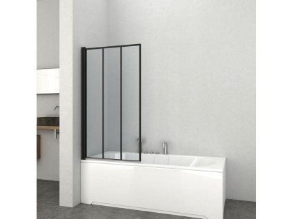 E1480B Sanotechnik Soho Elite Black vanová zástěna 80cm, jednodílná