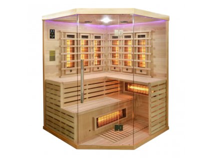 Sanotechnik Deluxe rohová infrasauna pro 3-4 osoby