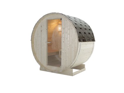 Sanotechnik Tromsö M finská venkovní sudová sauna pro 2 osoby, 189x120x191,5cm