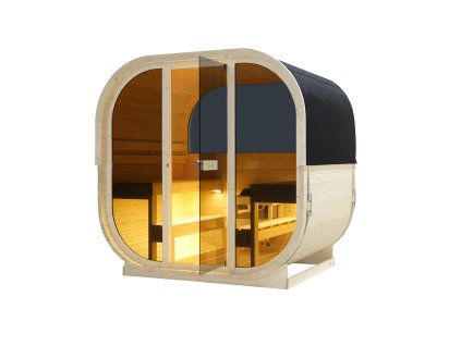Sanotechnik Hanko finská venkovní sudová sauna pro 6 osob, 210x180cm