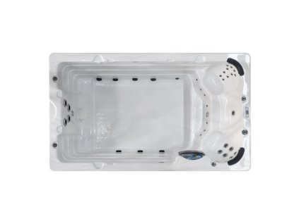 Venkovní vířivka SWIMSPA pro 2 osoby Sanotechnik Ibiza bílá 400x228cm