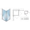 54800 1 sanotechnik elegance ctvercovy sprchovy kout sirka 90cm oteviraci dvere cire sklo n1290