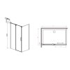 Radaway Espera KDJ obdélníkový sprchový kout, 120x90cm, posuvné dveře, čiré sklo (Umiestnenie dverí Pravé dvere)